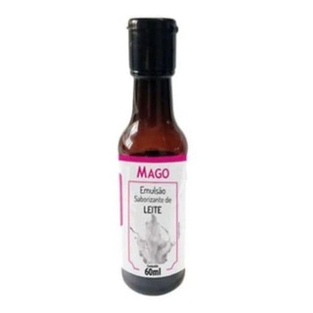 Emulsão Saborizante Essência Leite 60ml Mago Concentrada