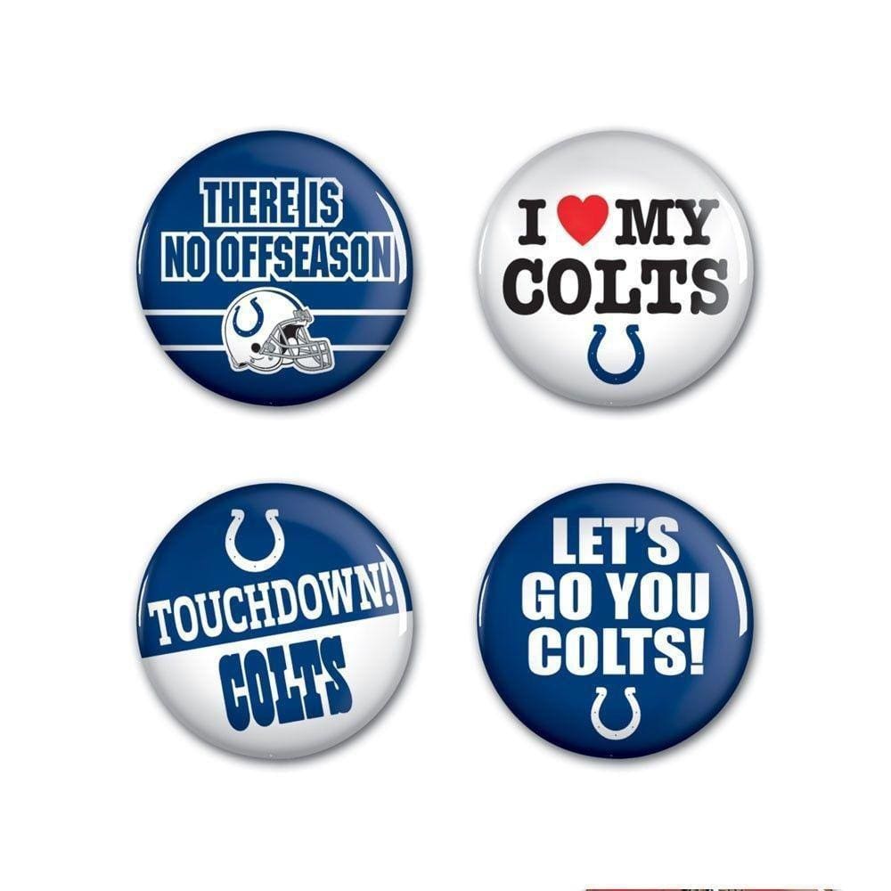 4 Bottons Pins Indianapolis Colts Nfl