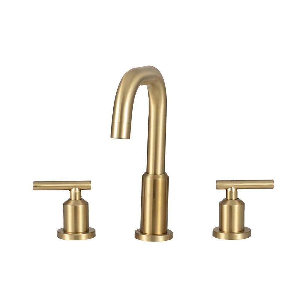 Torneira Para Banheiro Inox Misturador Duplo Comando Tefé Pingoo.casa - Dourado