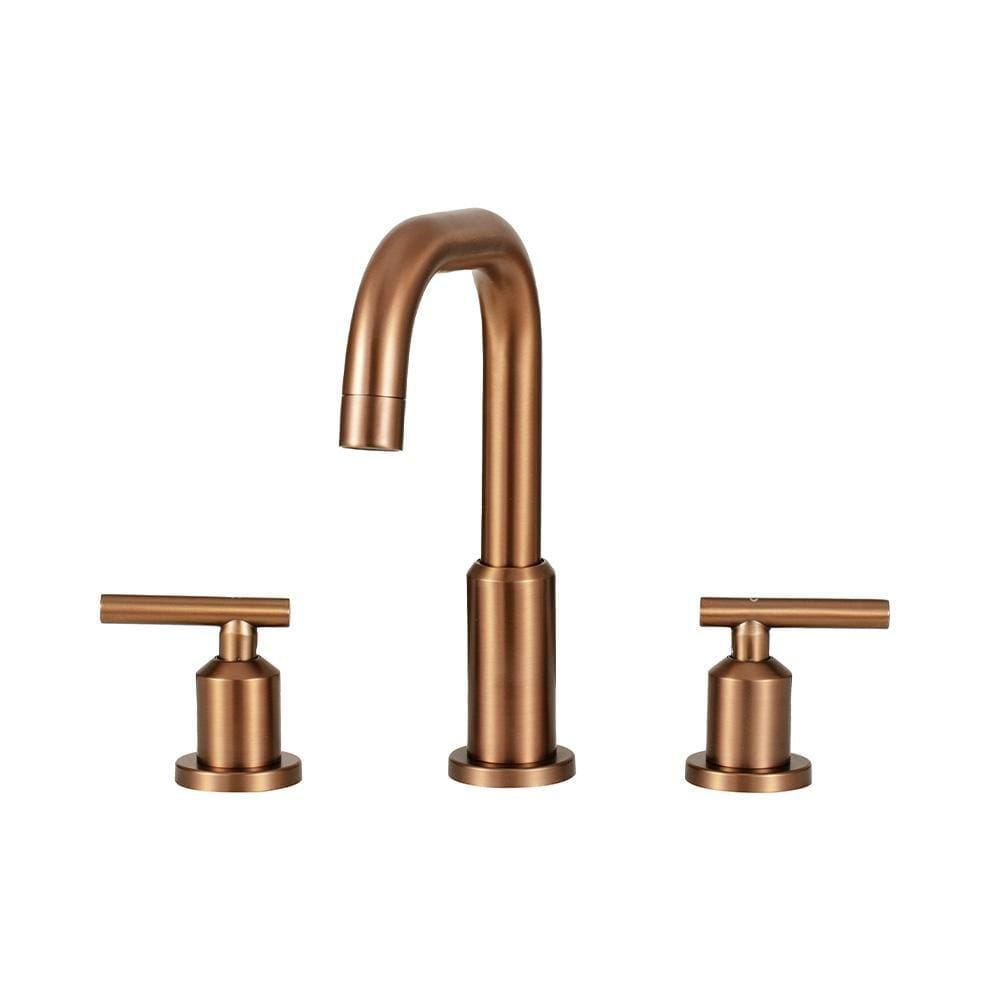 Torneira Para Banheiro Inox Misturador Duplo Comando Tefé Pingoo.casa - Dourado Rose