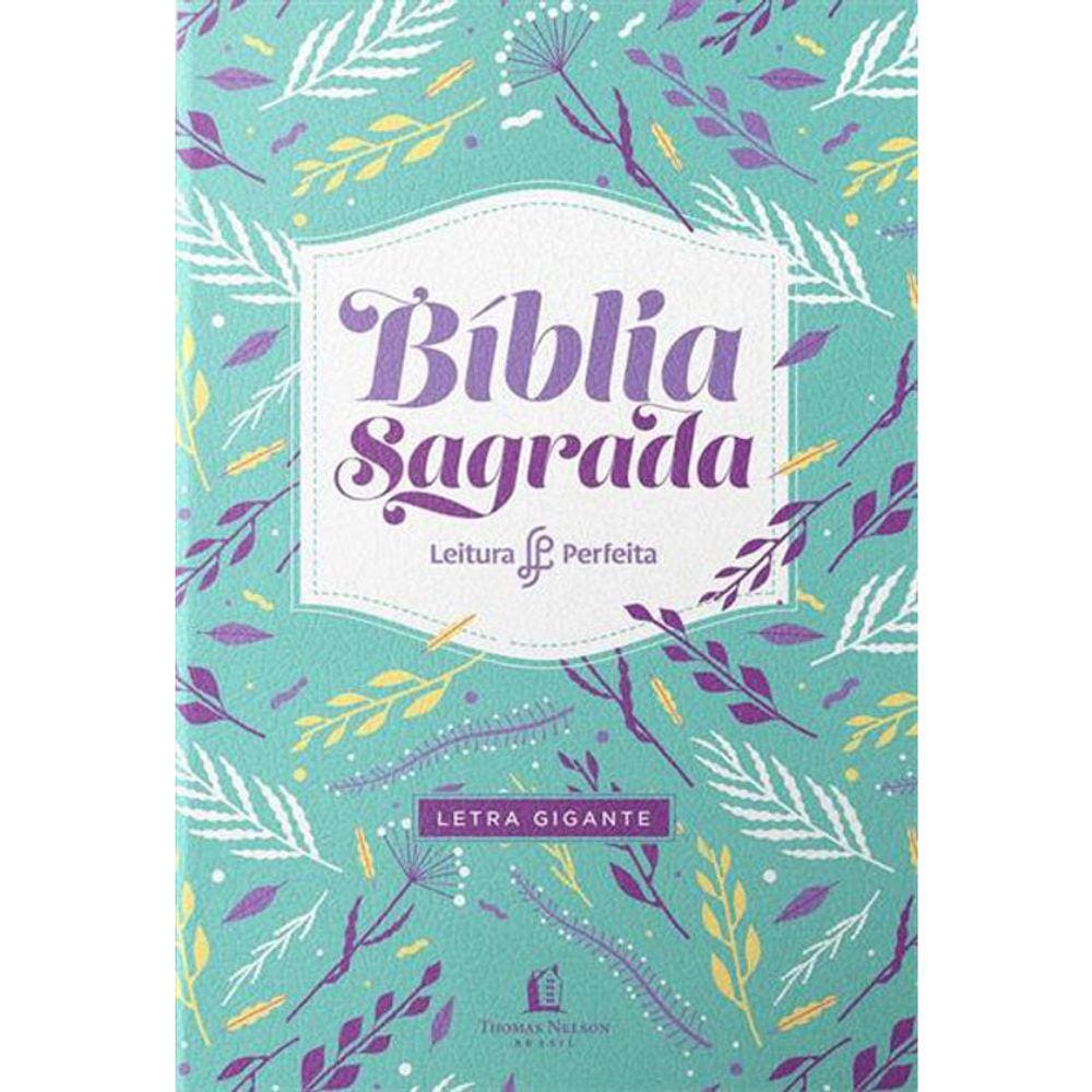 Bíblia Leitura Perfeita - Letra Gigante - Capa Feminina