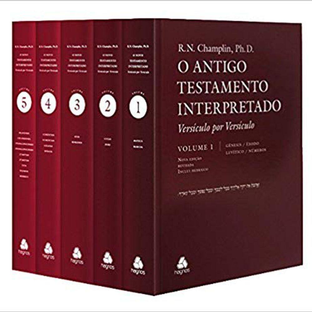 Kit O Antigo Testamento Interpretado - Grande - Capa Dura - 5 Livros