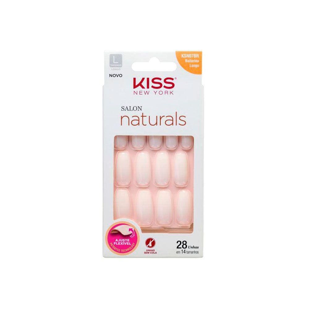 Unhas Salon Naturals Bailarina Longo By Kiss Ny