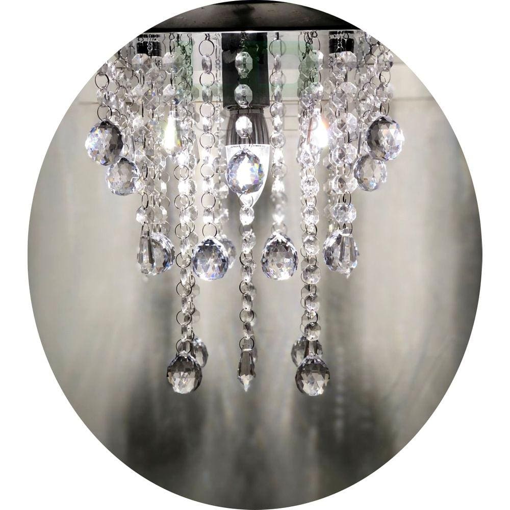 Lustre De Acrílico Com Bolas E Pirulitos Em Alto Brilho