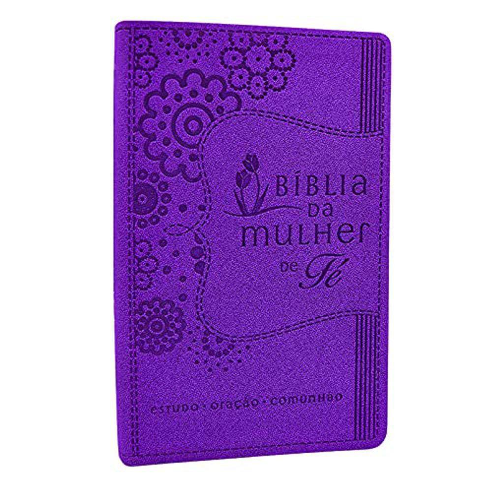 Bíblia Da Mulher De Fe - Capa Roxa