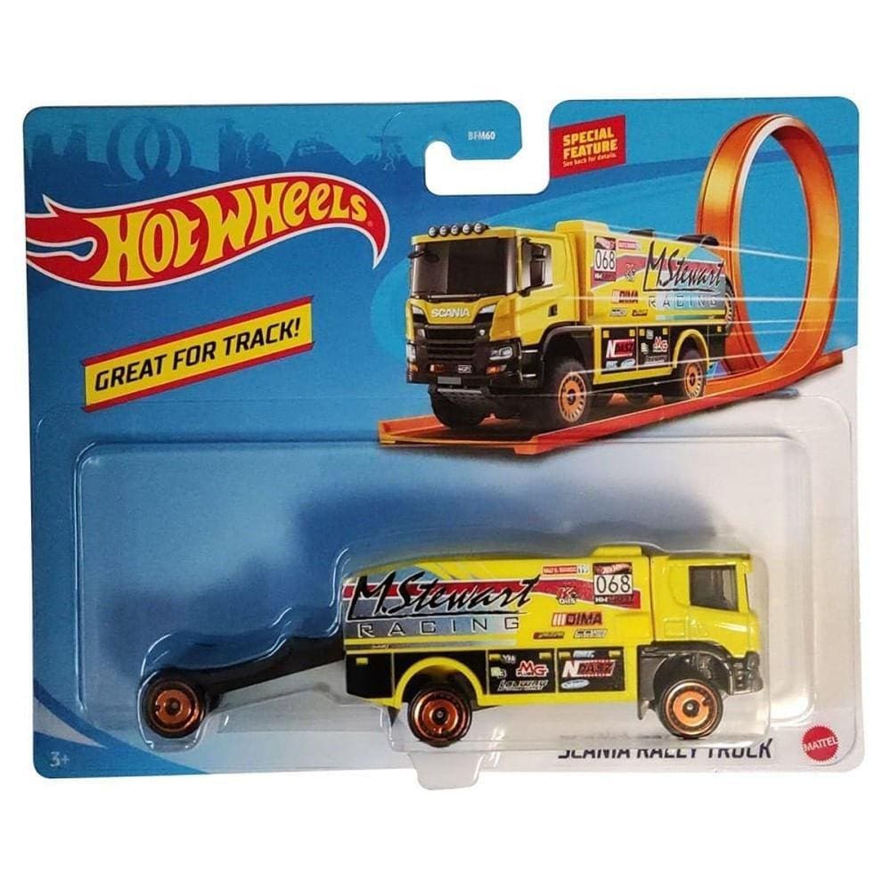 Carrinho Hot Wheels - Track Stars - Mercedes-Benz Actros - Baú