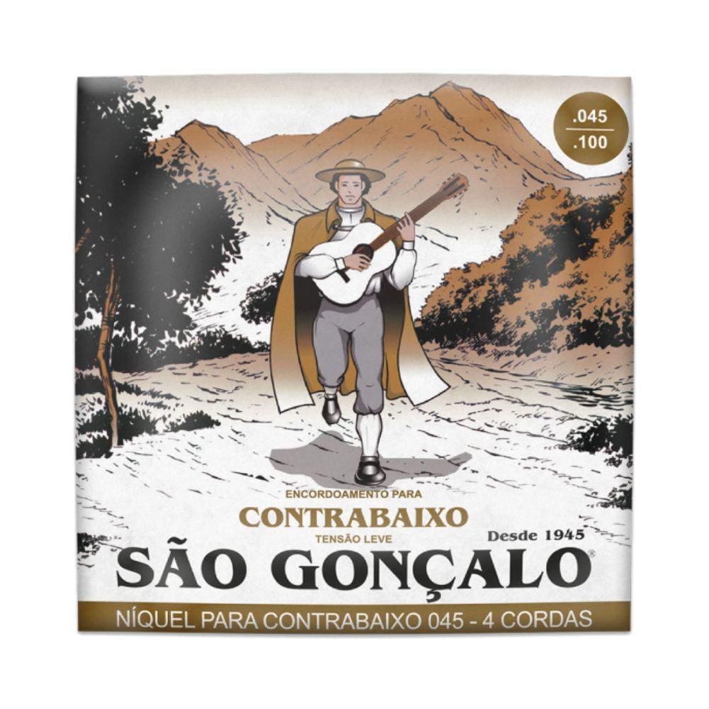 Encordoamento Baixo São Gonçalo 0.45 4 Cordas - 11028
