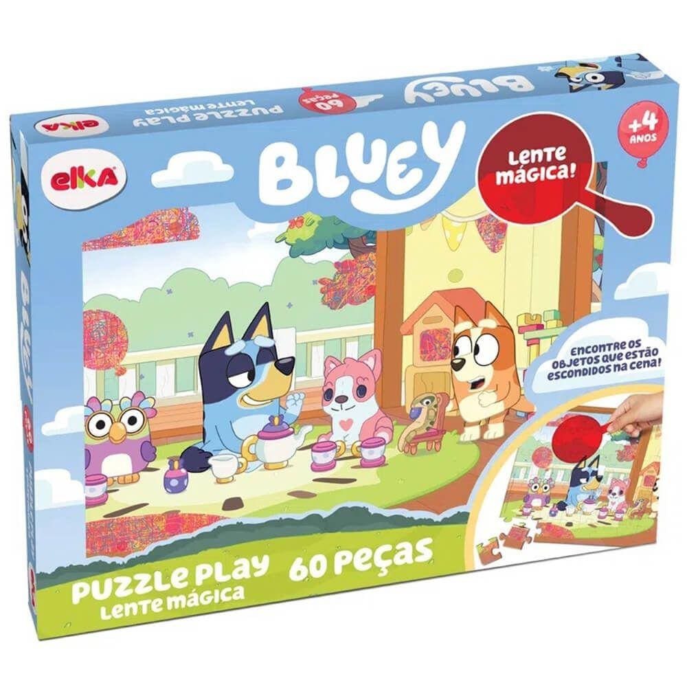 Quebra Cabeca Bluey Lente Magica 60 Pecas Elka