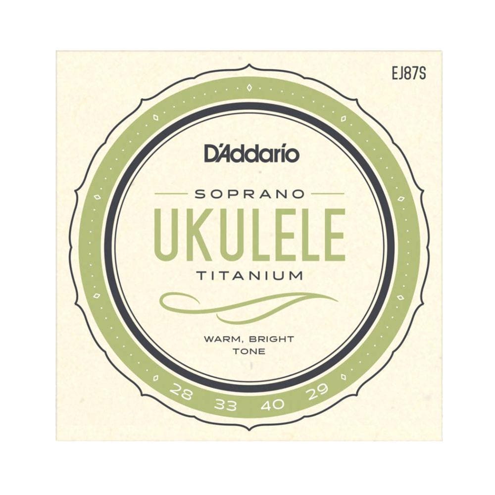 Encordoamento Ukulele Soprano D`Addario EJ87S Titanium