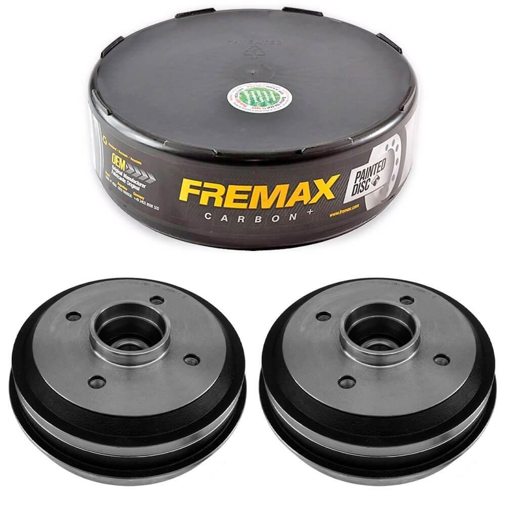 Par Tambor Freio Traseiro 106 206 207 Com Cubo Fremax
