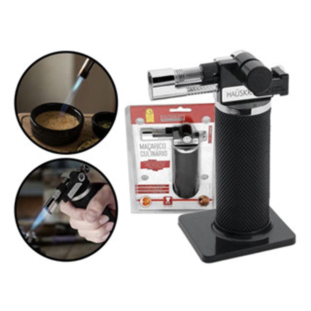 Maçarico Culinário Regulável Gourmet Profissional Haüskraft 13cm