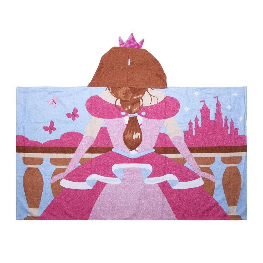 TOALHA INFANTIL DE BANHO E PRAIA 1,20CM X 68 cm princesa 3D
