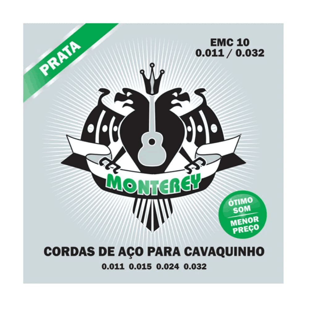 Encordoamento Cavaco Monterey Emc10 Aço Prata - H-8 / 4