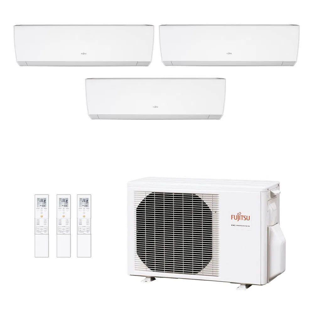 Ar-Condicionado Multi Split Inverter Fujitsu 23.000 (2x Evap HW 9.000 + 1x Evap HW 12.000) Quente/Frio 220V