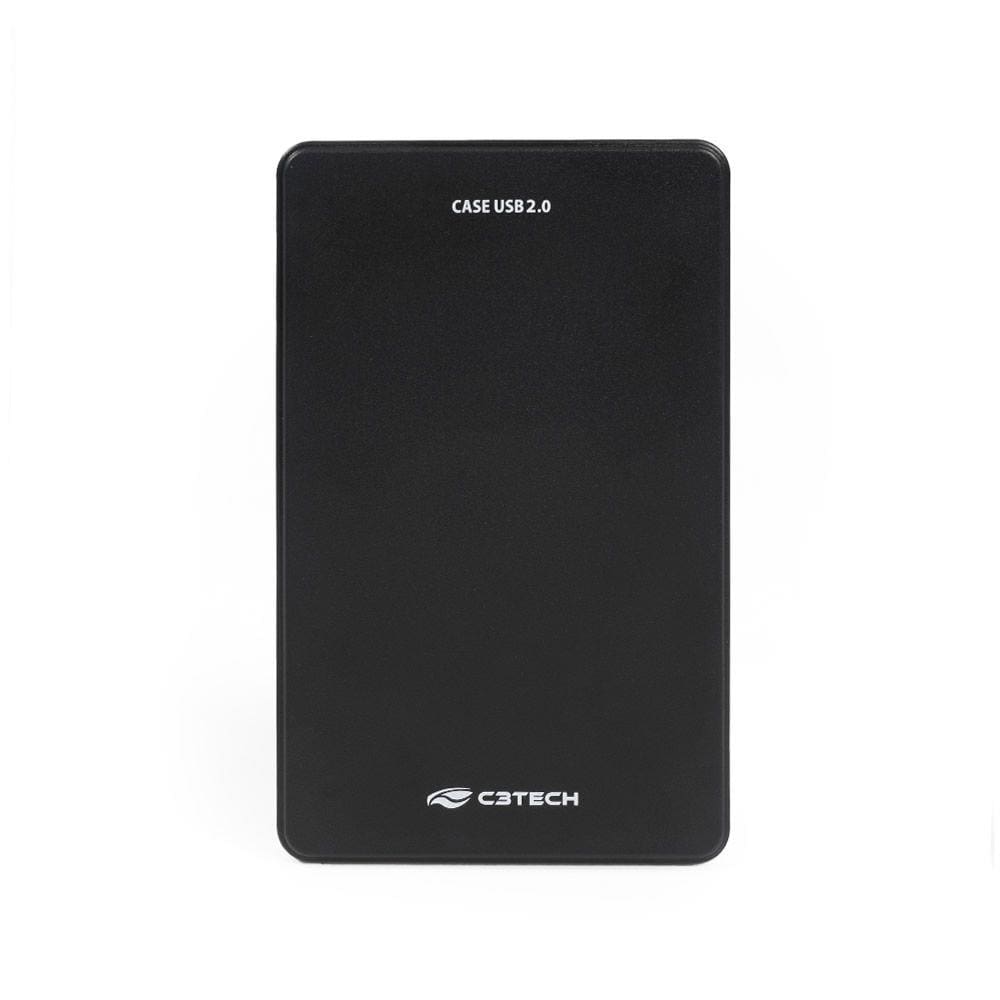 Case Gaveta para HD Externo 2,5" C3Tech USB 2.0 Preto CH-210BK