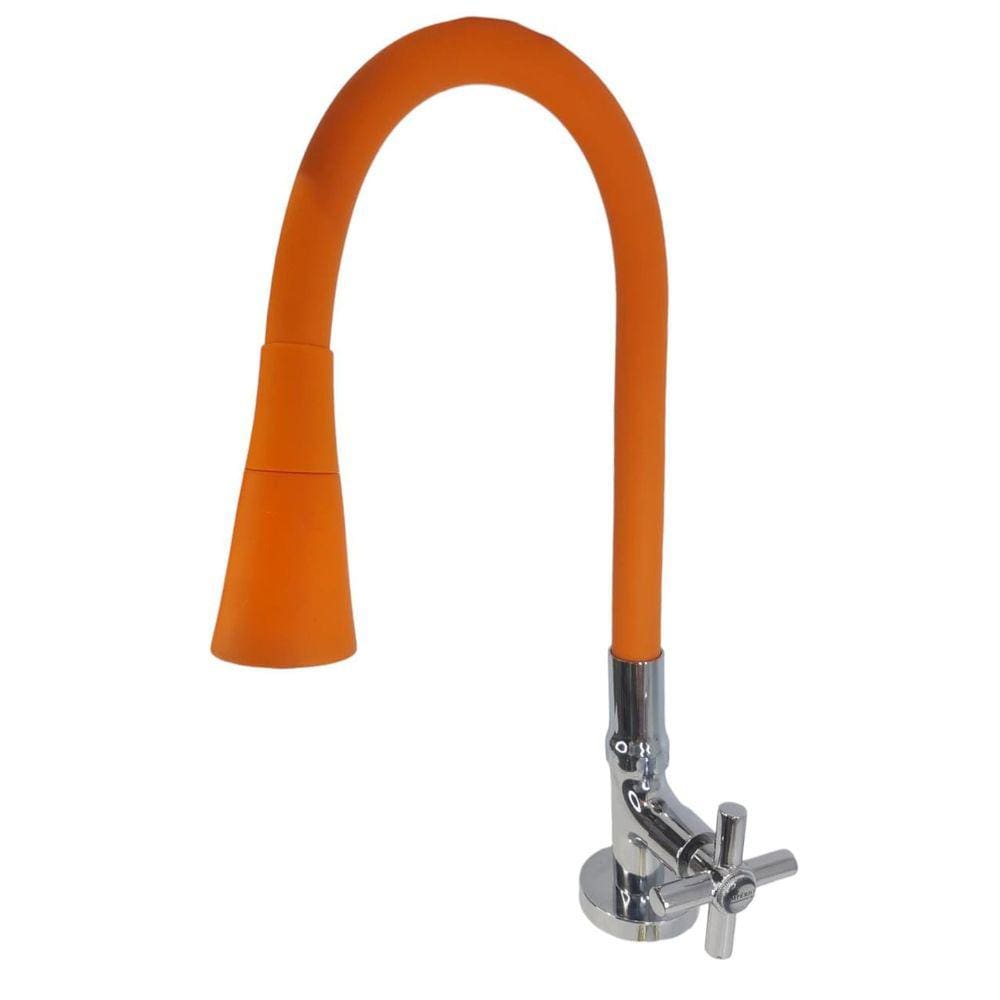 Torneira Superluxo de Parede Laranja C31 Gourmet
