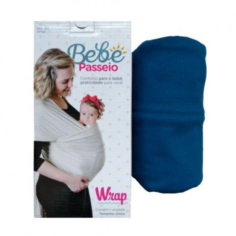 SLING WRAP - BEBÊ PASSEIO - Azul