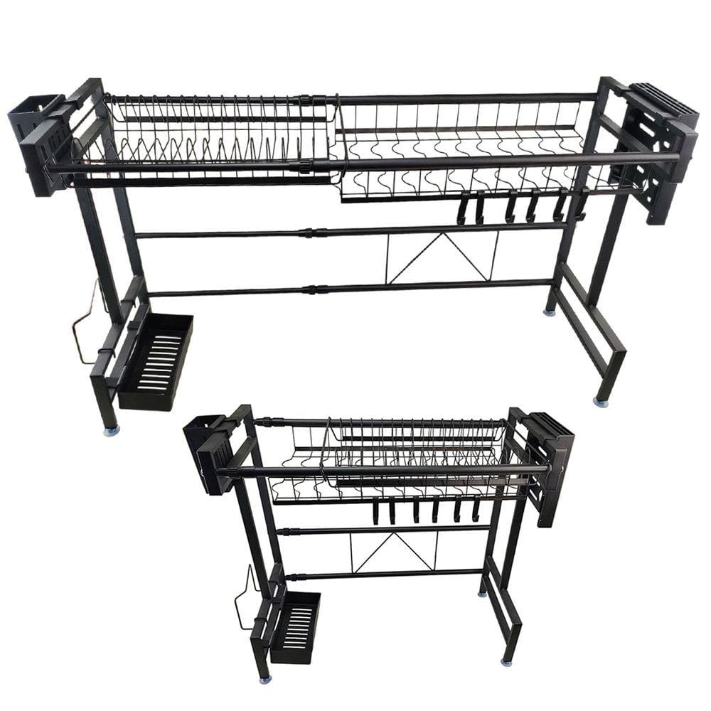 Cozinha Modular Escorredor Ajustavel Suspenso Pia Bancada Copo Prato Louça Organizaçao Utensilios Prateleira Gancho Duravel Resistente