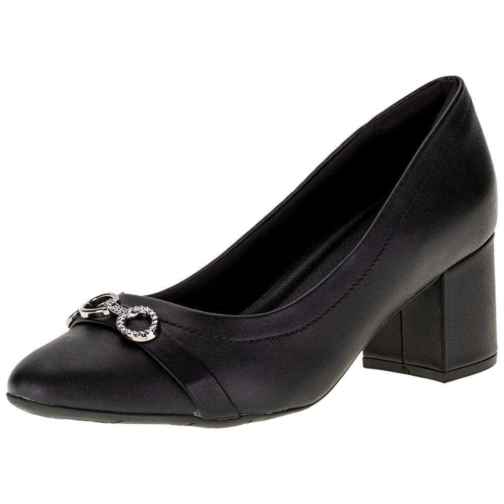 Sapato Feminino Salto Grosso Comfortflex - 2354402