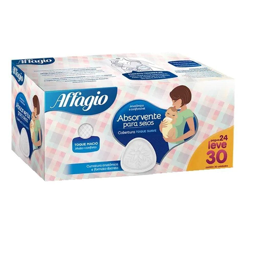 Absorvente de seios Affagio - 30 unidades