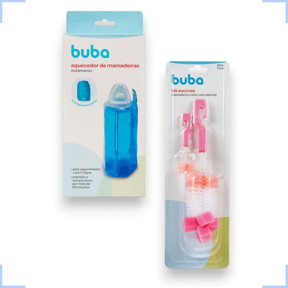 Kit Aquecedor Esquenta Mamadeira Portátil E Escova Mamadeira