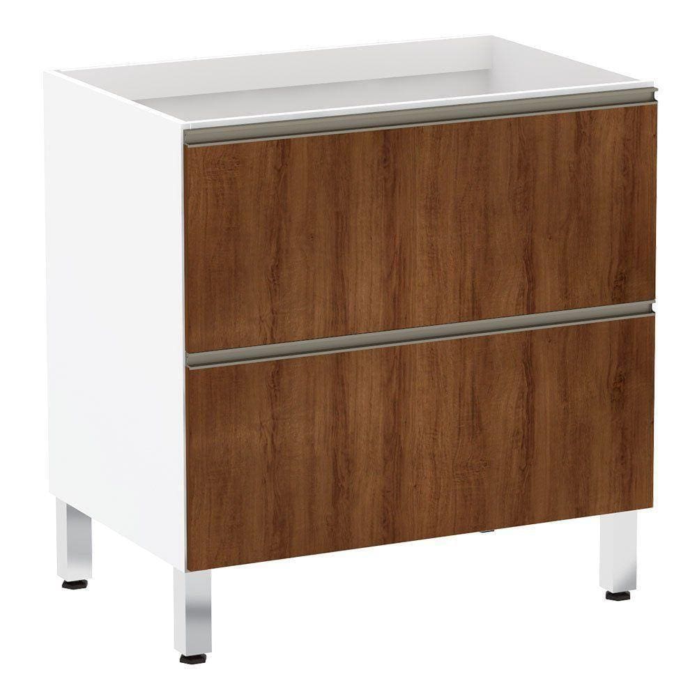 Balcão Sem Tampo 80cm Basculante Branco Com