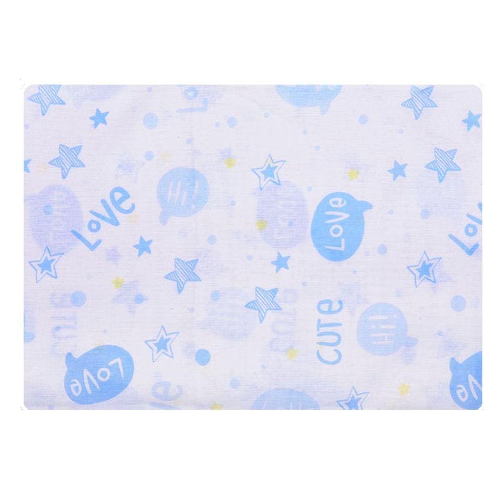 Fronha Infantil Avulsa 100% algodão 28 cm x 40 cm Baby Nice Azul