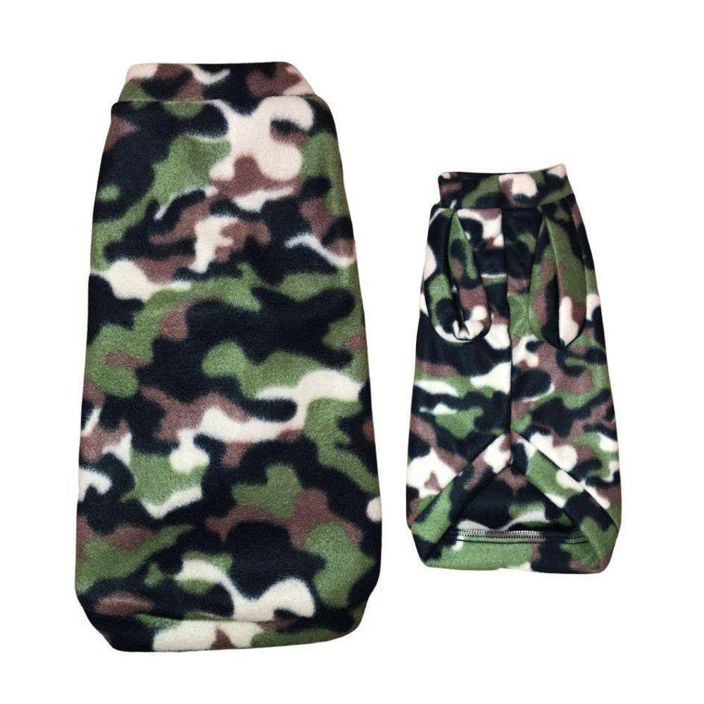 Roupa De Frio Para Cães - Suéter Camuflado Especial