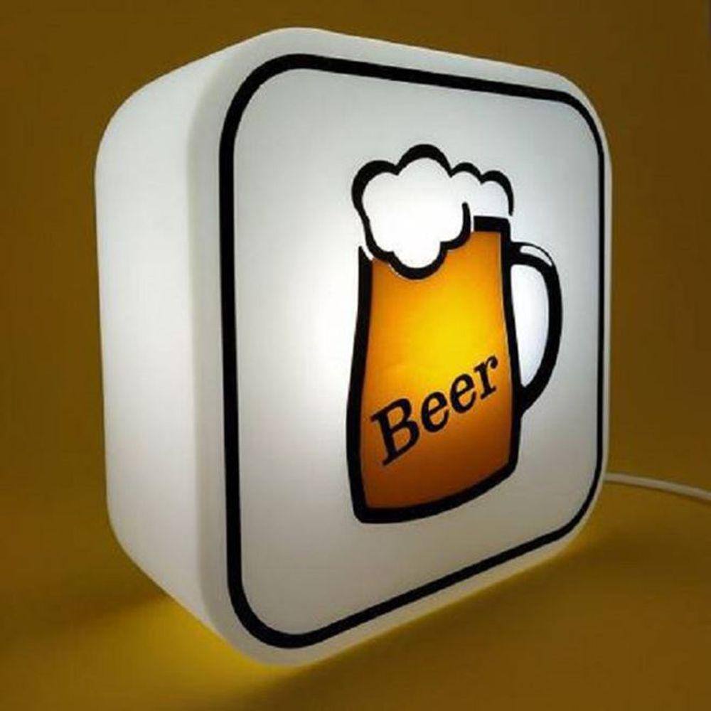Luminária Box Time to Beer