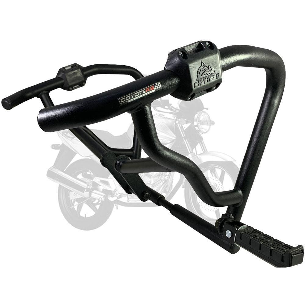 Protetor de Motor e Carenagem Coyote Preto com Pedais - Twister CBX 250 até 2008 - Honda