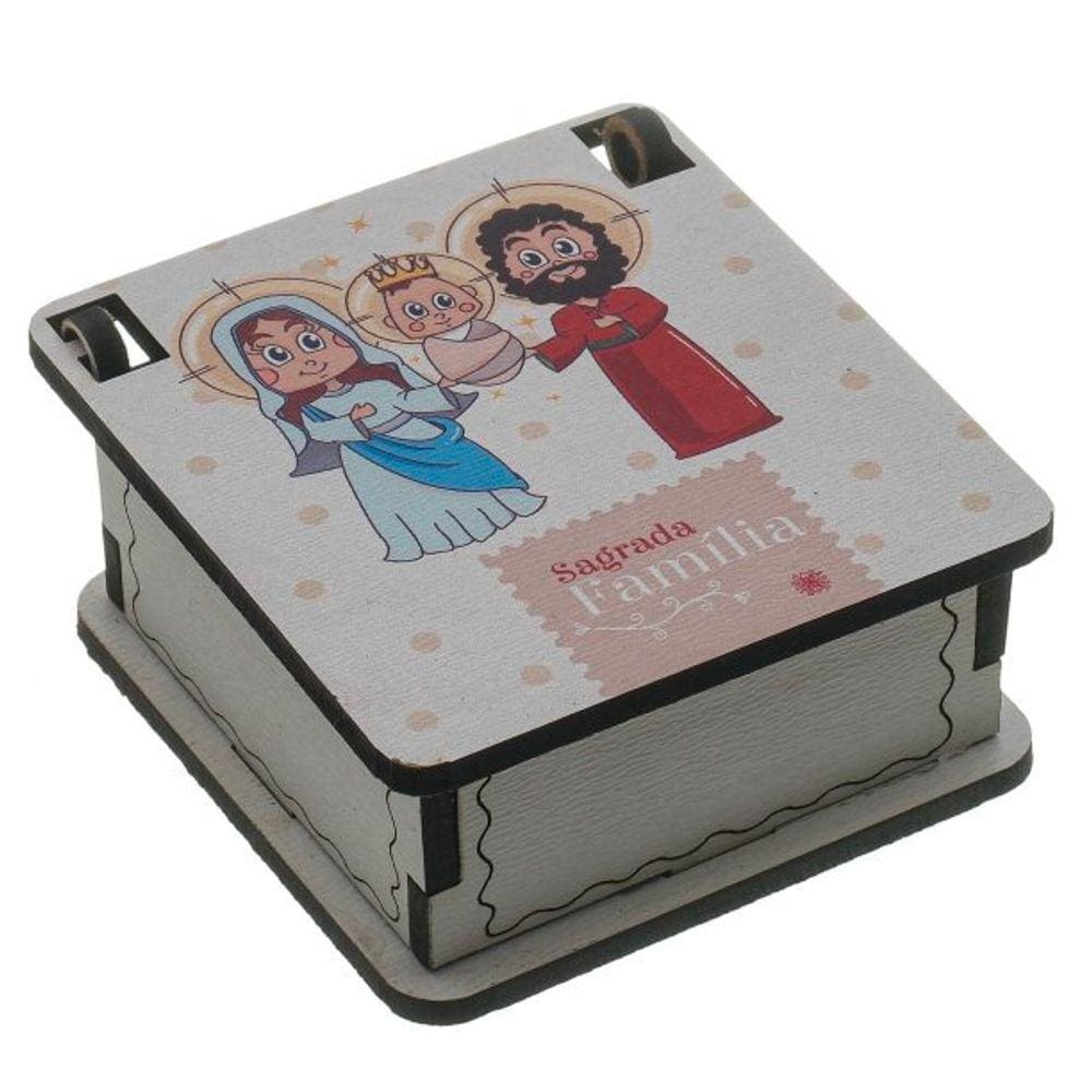 Terço Infantil Sagrada Família com Caixa