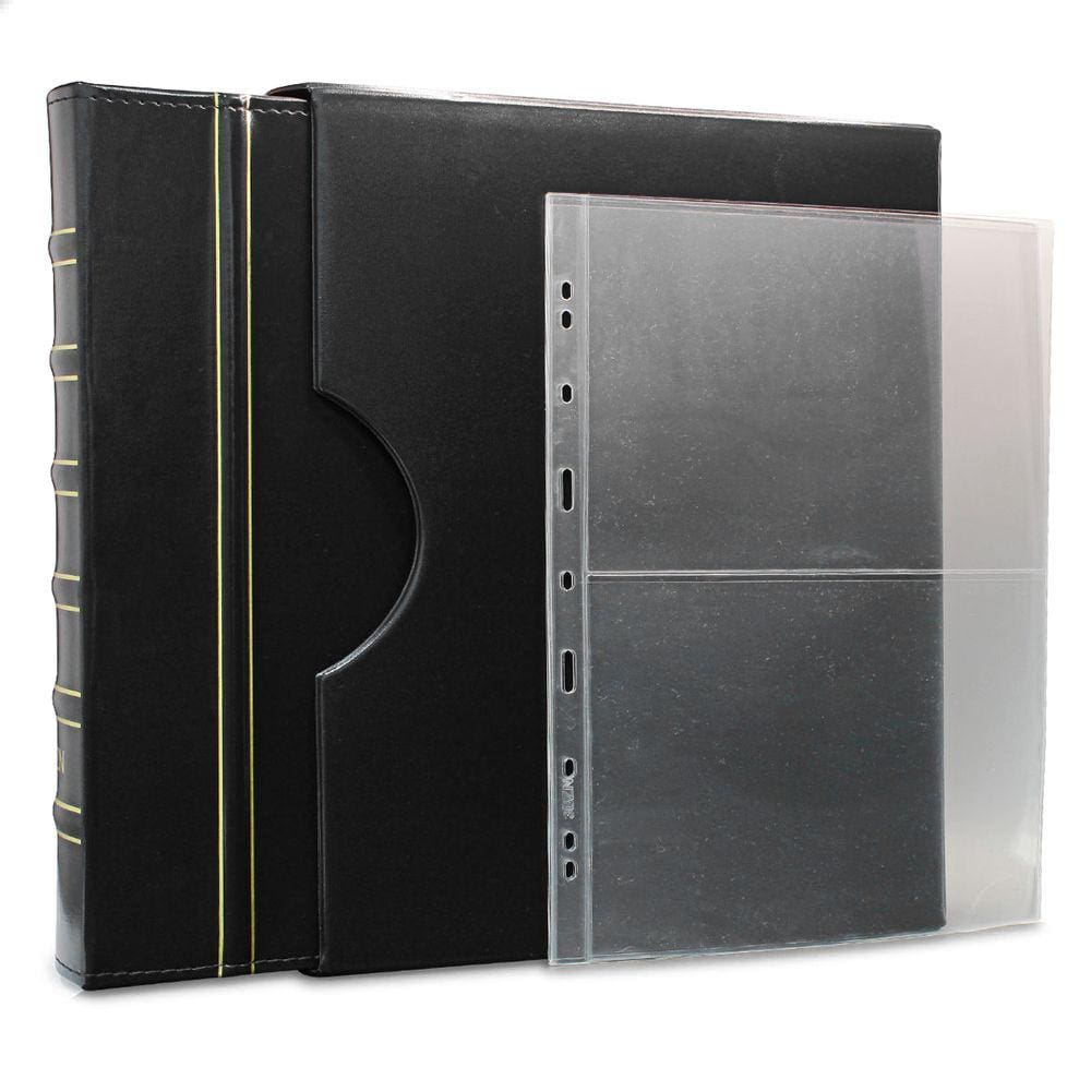 Álbum de Luxo Preto 20 Folhas para 40 Cédulas 3BZN G