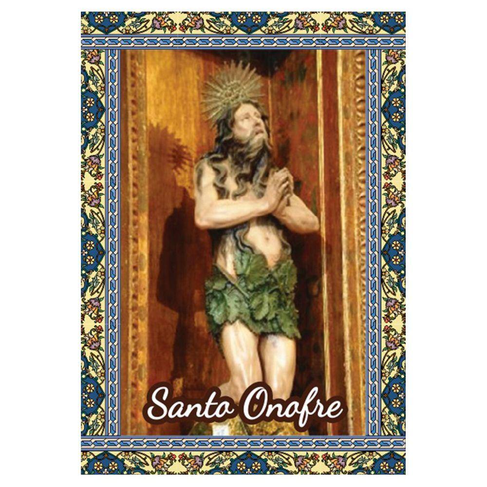 Santinhos Santo Onofre (Oração no Verso) - 7x10 cm 3000
