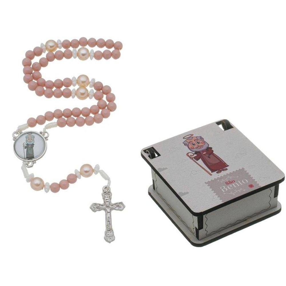 Terço infantil São Bento com Caixa