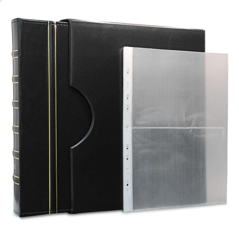 Álbum de Luxo Preto 20 Folhas PP para 40 Cédulas 3BZN G