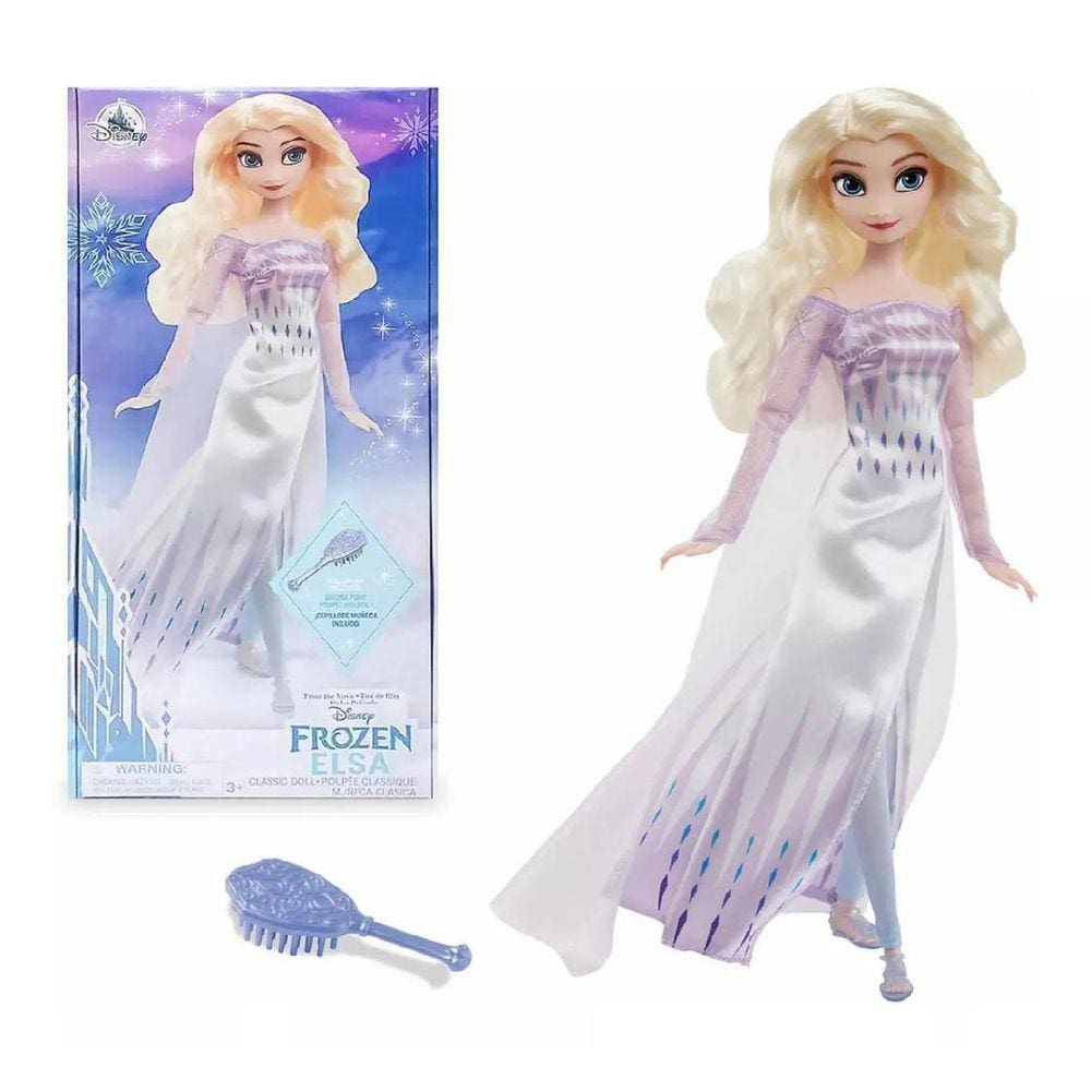 Boneca Frozen II Disney Elsa Passeio com Olaf com Acessórios