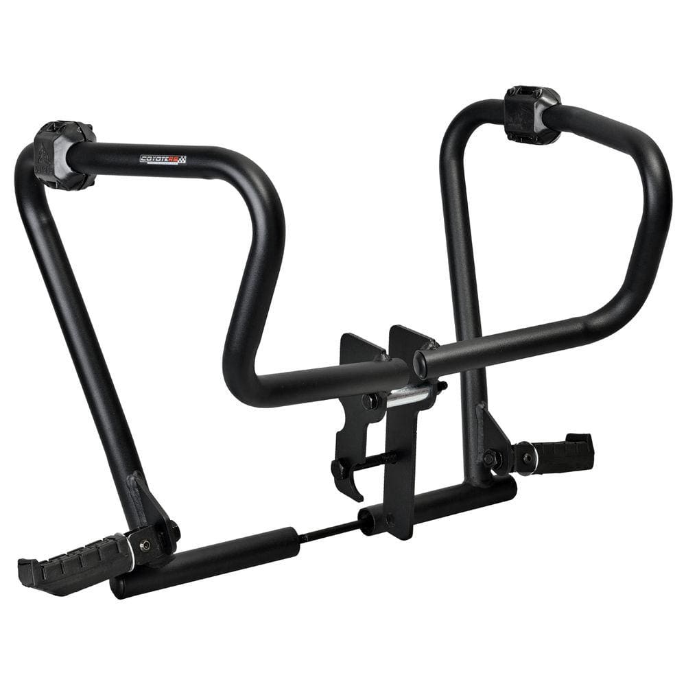 Kit Bagageiro / Suporte + Protetor de Motor e Carenagem Coyote Preto com Pedais - CG 160 Titan - Honda
