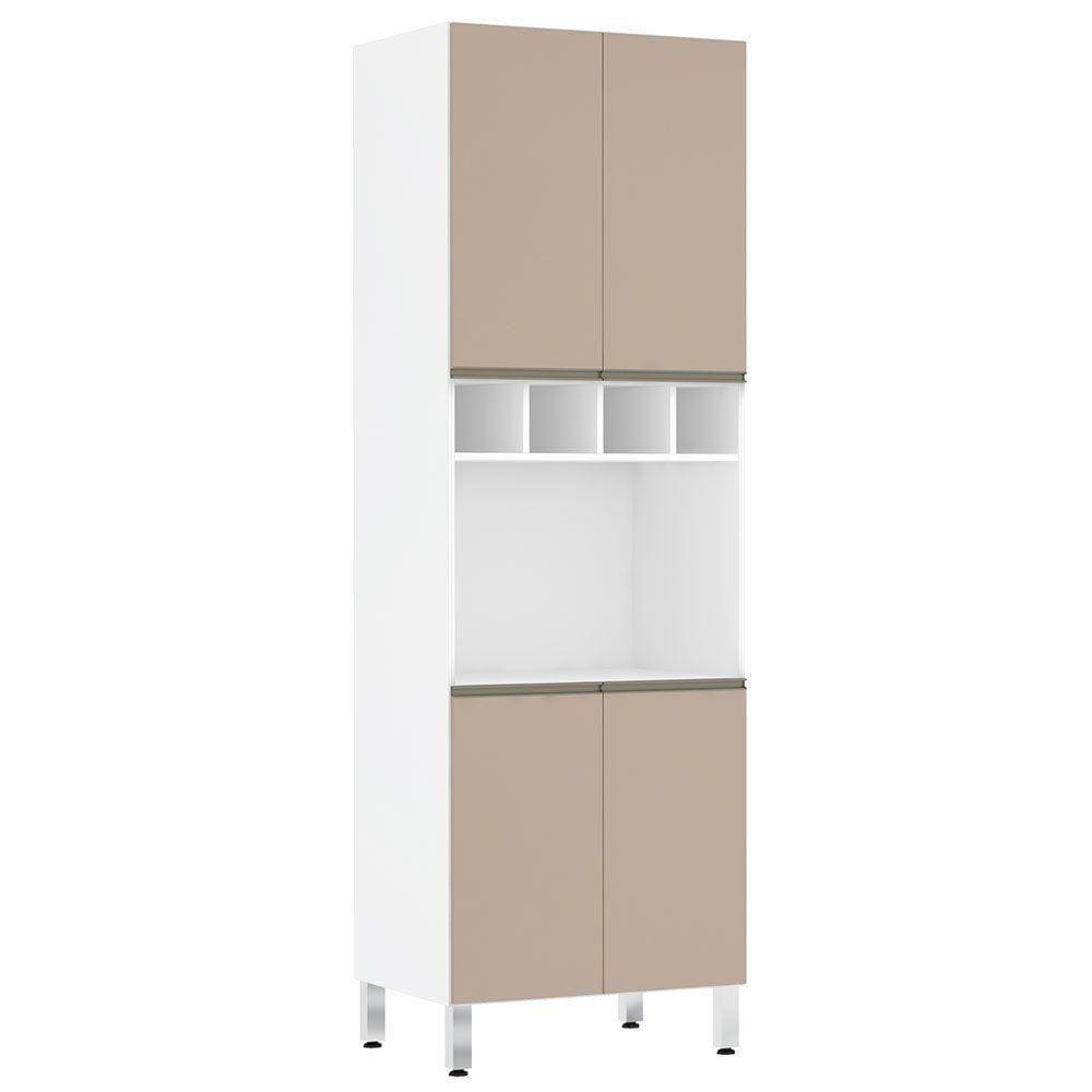 Paneleiro Perola 70 Cm C/ Nicho Microondas Branco C/ Connect