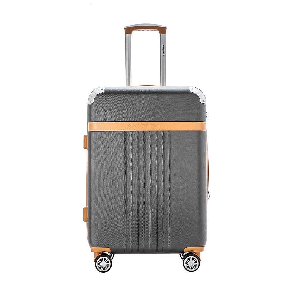 Mala De Viagem Média Athena Abs Rígida Rodas com giro 360 Santino
