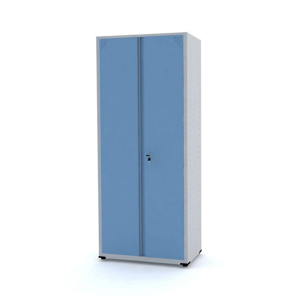 Armário De Aço 190X80x40 Pandin Ap409sl - Cinza/Azul Dalí