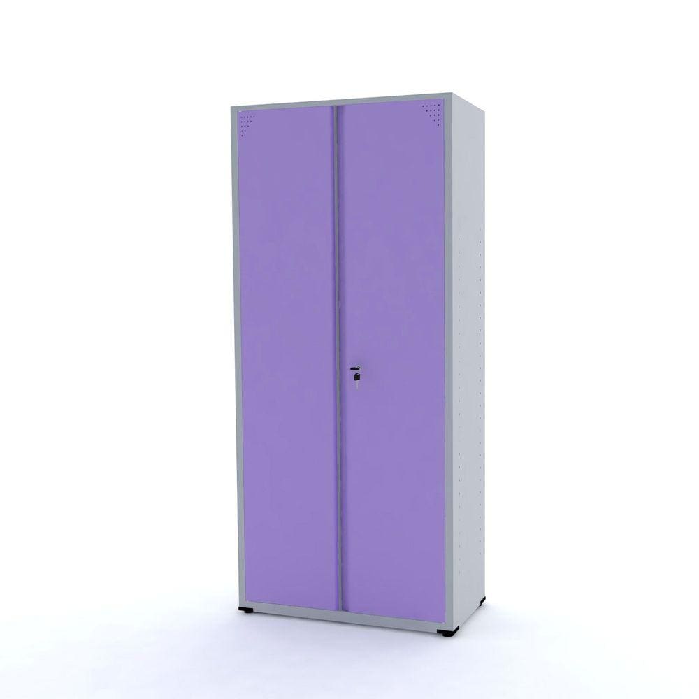 Armário De Aço 200X90x40 Pandin Ap402sl - Cinza/Lilás