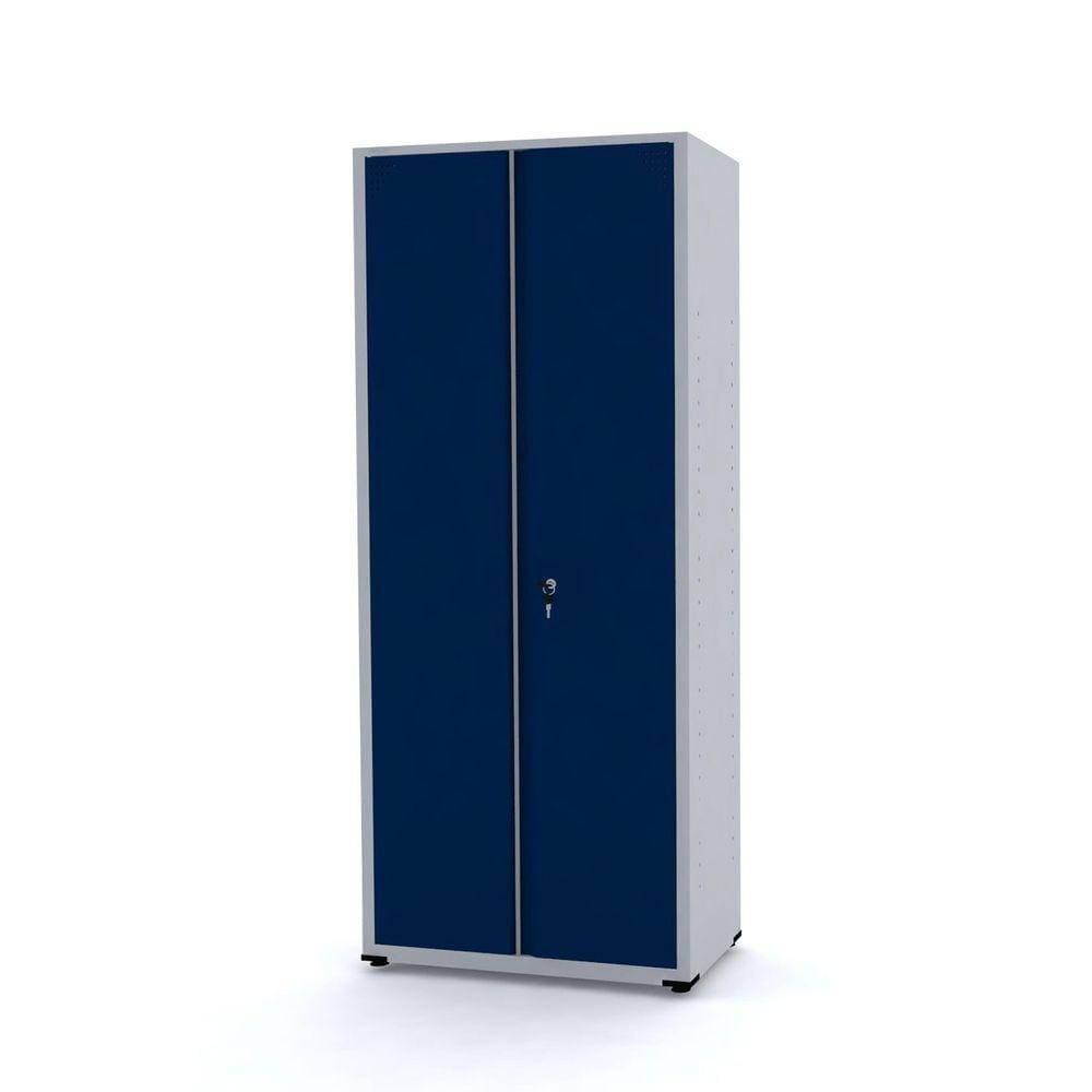 Armário De Aço 190X80x40 Pandin Ap409sl - Cinza/Azul Del Rey