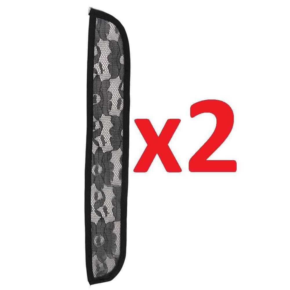 Kit 2 Telas Base Renda Preta 28Cm Para Confecção De Aplique