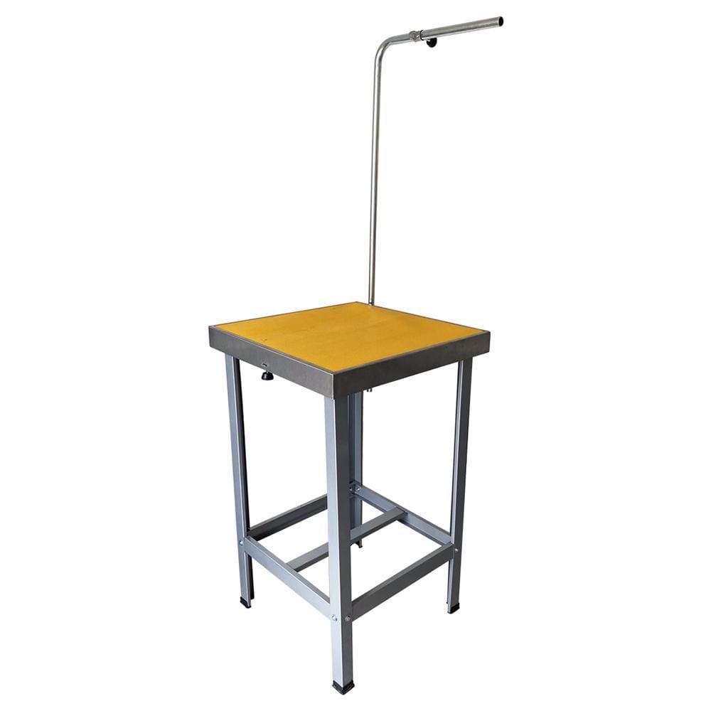 Mesa de Banho e Tosa Inox AlcaPet 55X55cm Amarelo APIS-11P