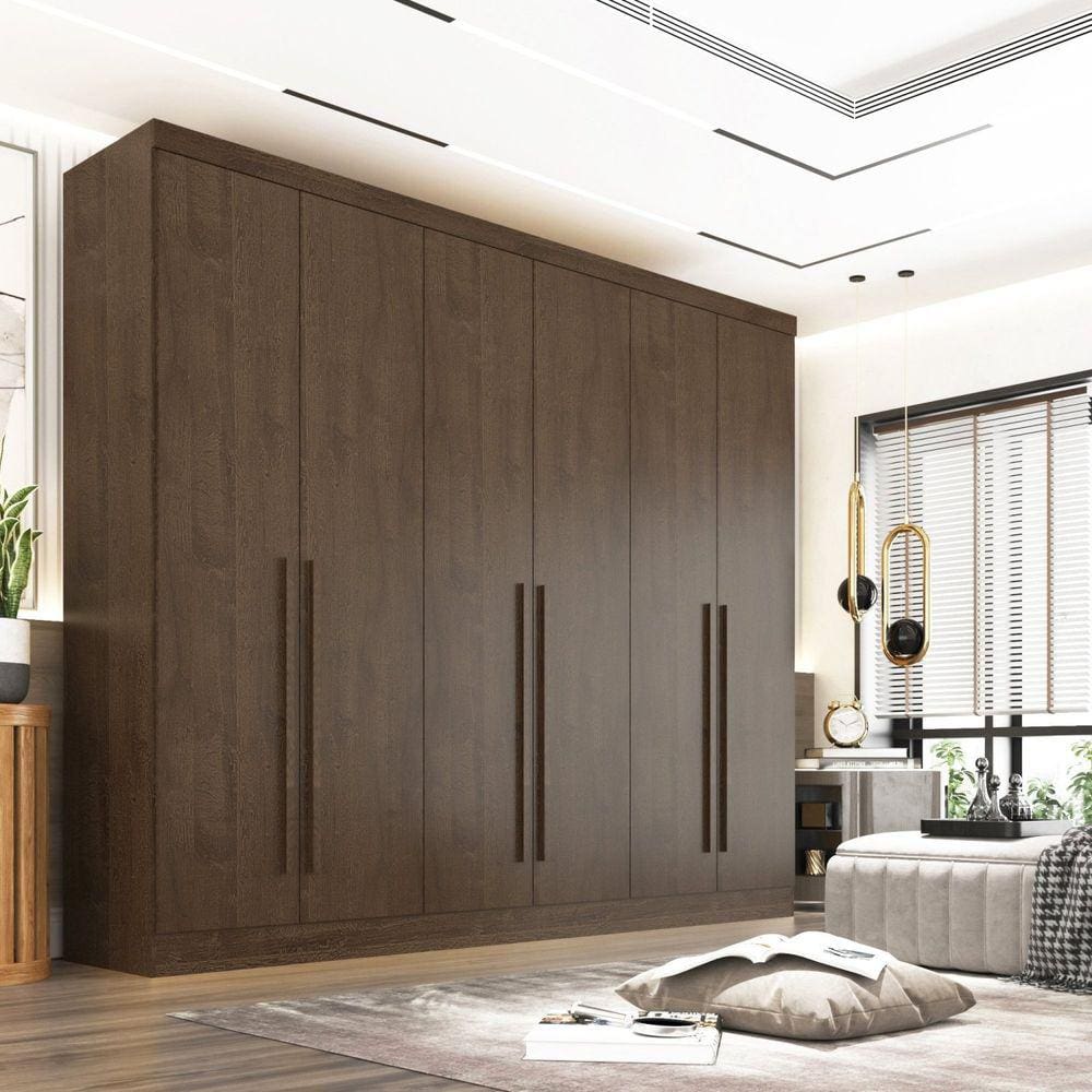 Guarda Roupa Casal 6 Portas 6 Gavetas Gramado 100% MDF New Canion