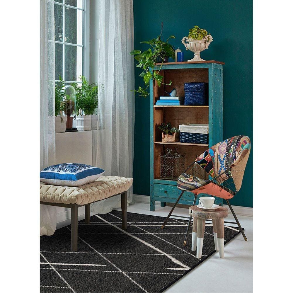 Tapete 100x150cm Cotton Tapetes São Carlos Risca II