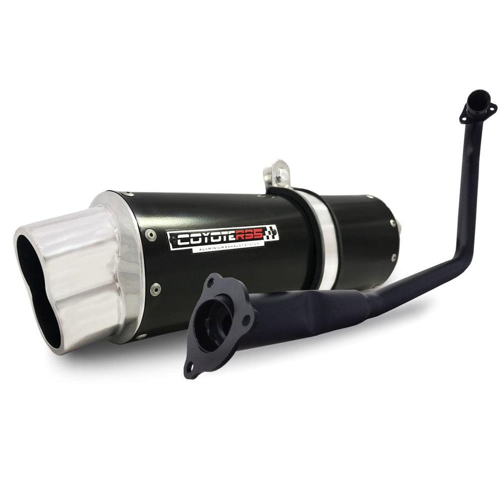 Escape / Ponteira Coyote RS5 Boca 8 Aluminio Oval - CG 150 Titan / Fan / Start ano 2014/2015 & Cg 160 Fan / Start até 2017 - Honda