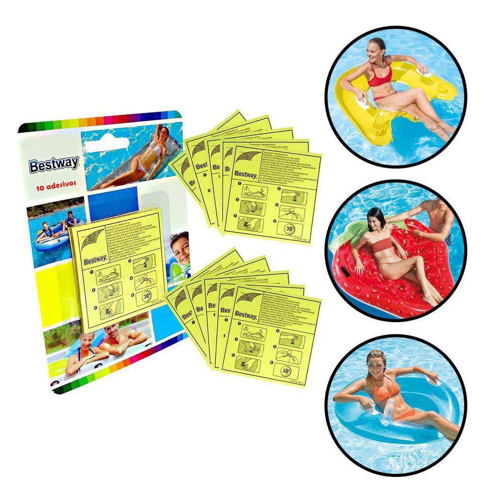 Kit De Reparo Piscinas Boias Infláveis Com 10 Peças Bestway