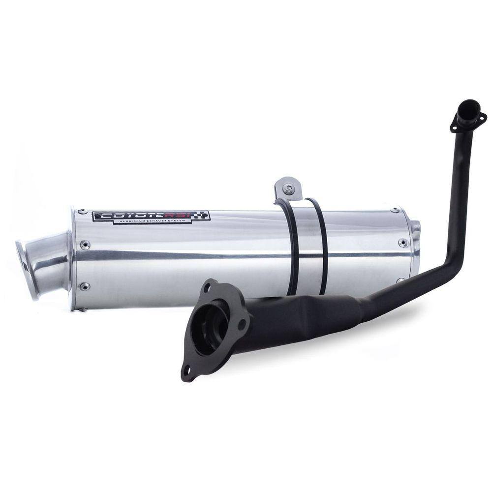 Escape / Ponteira Coyote RS1 Aluminio Redondo - Yes 125 - Suzuki