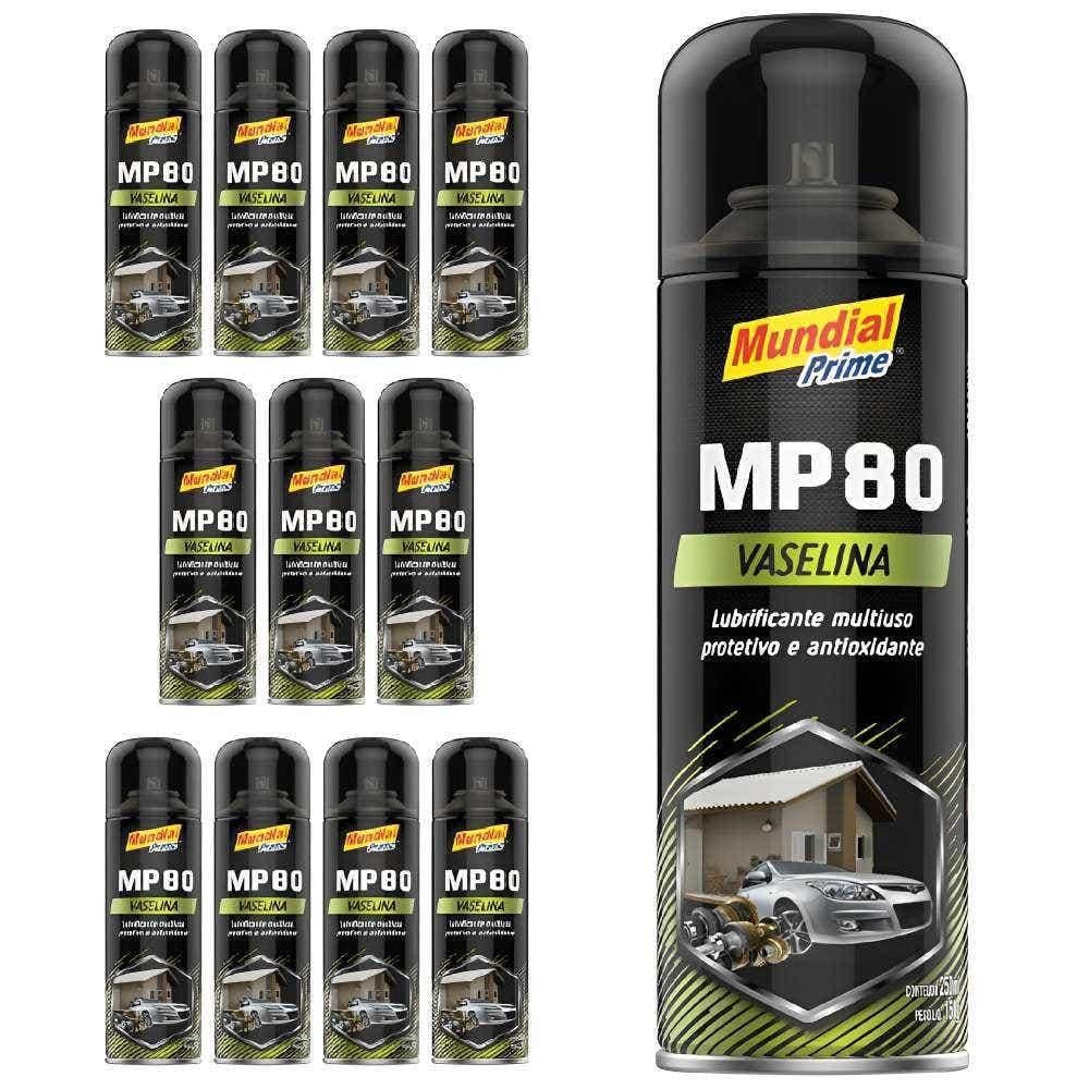 Vaselina Spray MP80 250 ml com 12 Unidades MUNDIAL PRIME